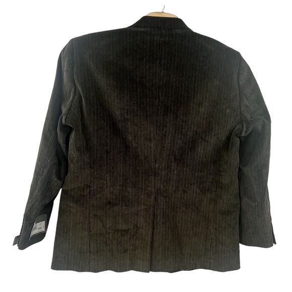Dockers Corduroy Blazer Size 48R Brown Olive Brownlive Cotton Jacket 2 Button - Picture 2 of 6